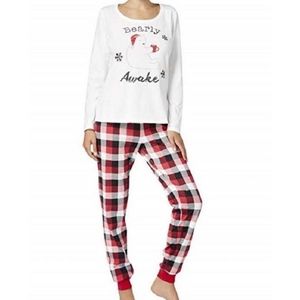 Family PJs Buffalo Plaid Bearly Awake Pajama Set